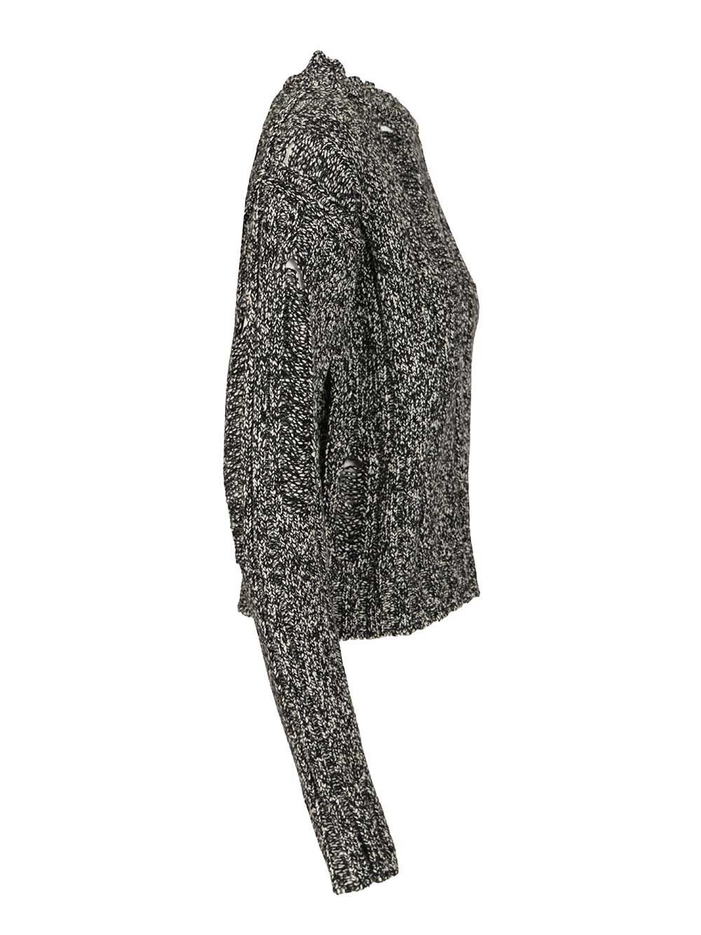 Durazzi Milano Mouliné Sweater Knitwear - Black | 51add4d39d0ba95d9b7d86353f9d0a0f1751330c