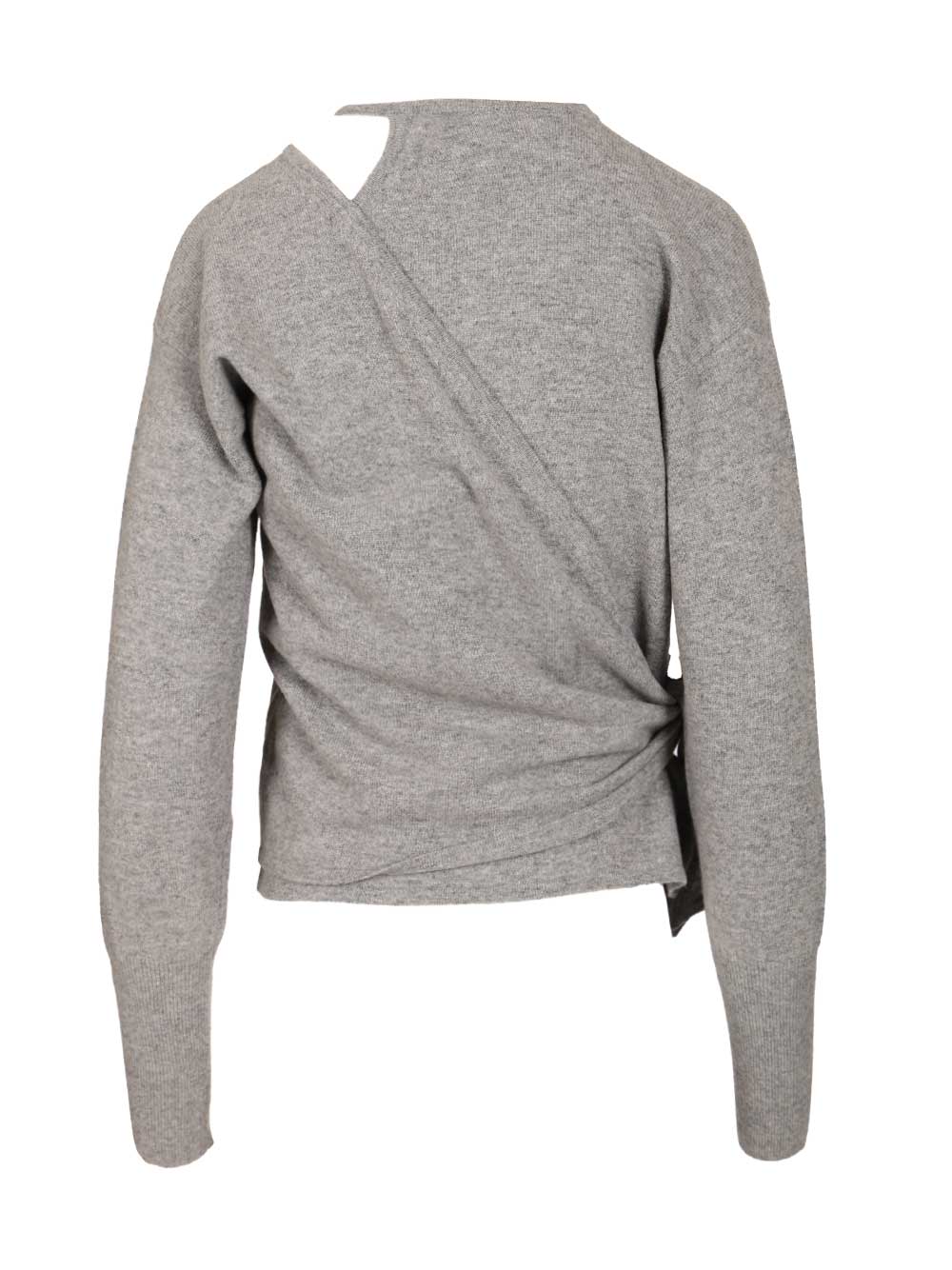 Federica Tosi Wool And Cashmere Twin-Set Knitwear - Grey | 8eb7c79e5b186c7f7c9a68453ad8297b3cb4bb14