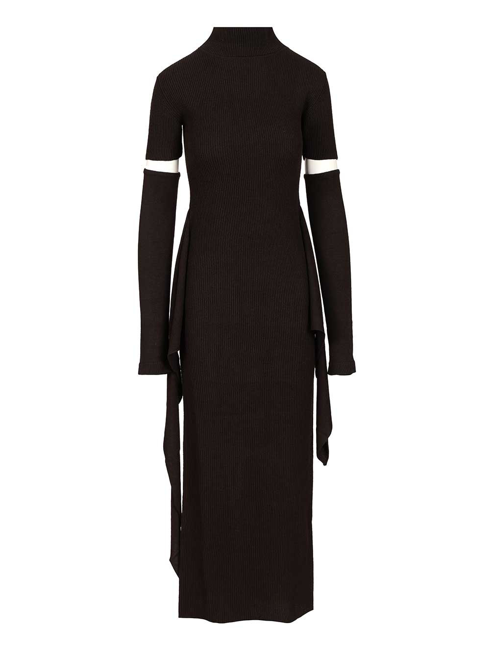 Federica Tosi Cashmere Blend Long Dress Dresses - Brown | 6d0d658e47c95274003f9a53b63b1d8c22532c38