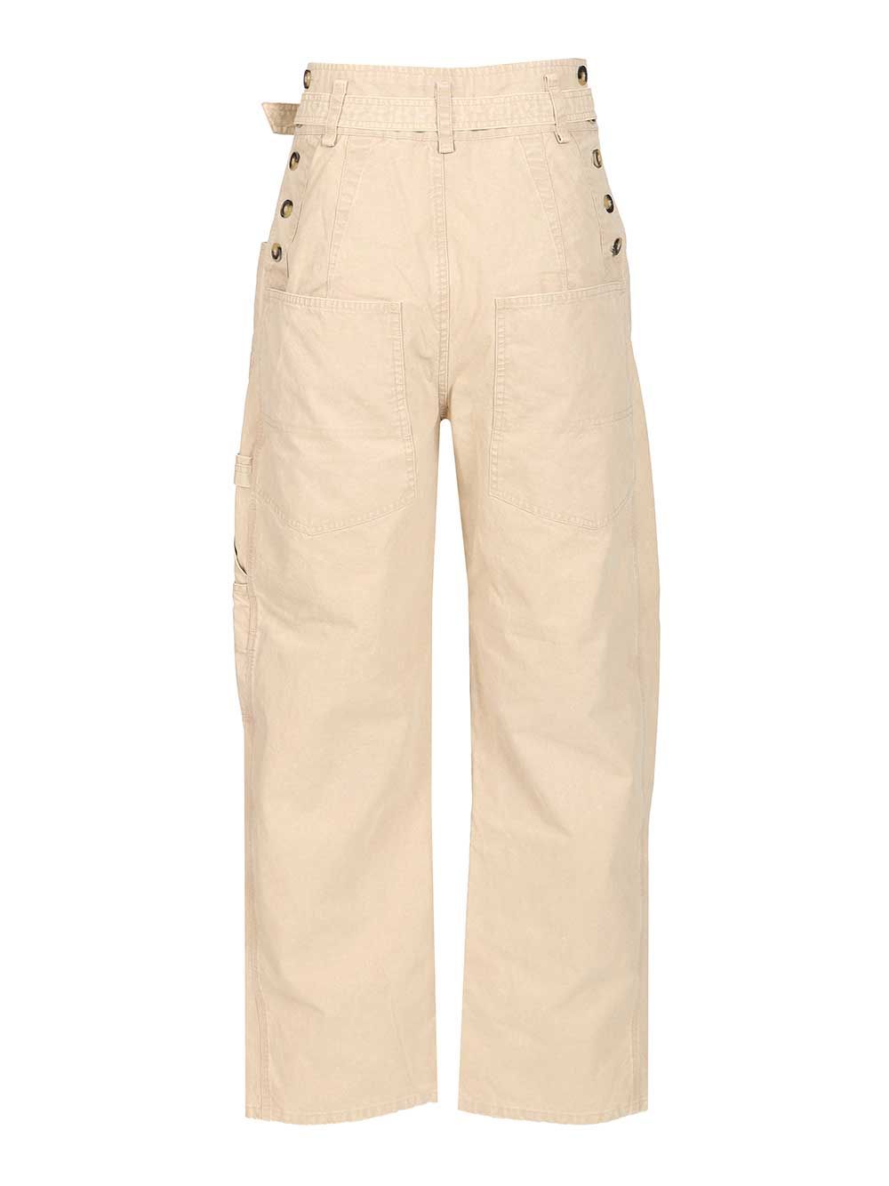 Marant Etoile Mathilda Trousers - Beige | 9c3e44525742d07052442384c5609206f7a0d1df