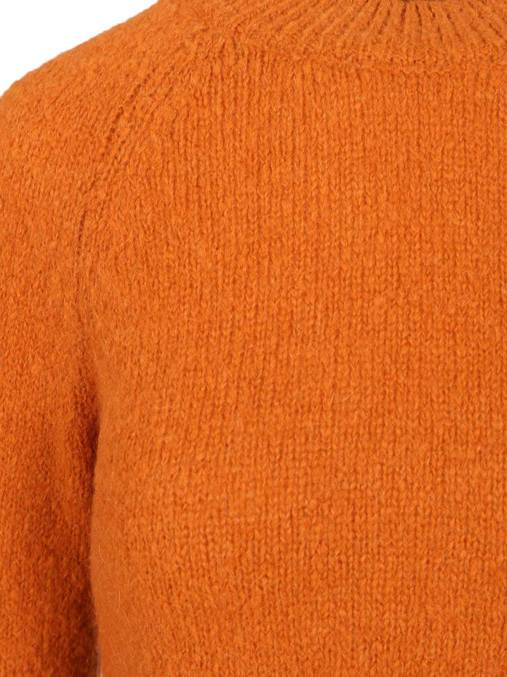 Dries Van Noten Fitted Sweater Knitwear - Orange | 318e06b1c117a26c3c65244b68fcb761a54626e3