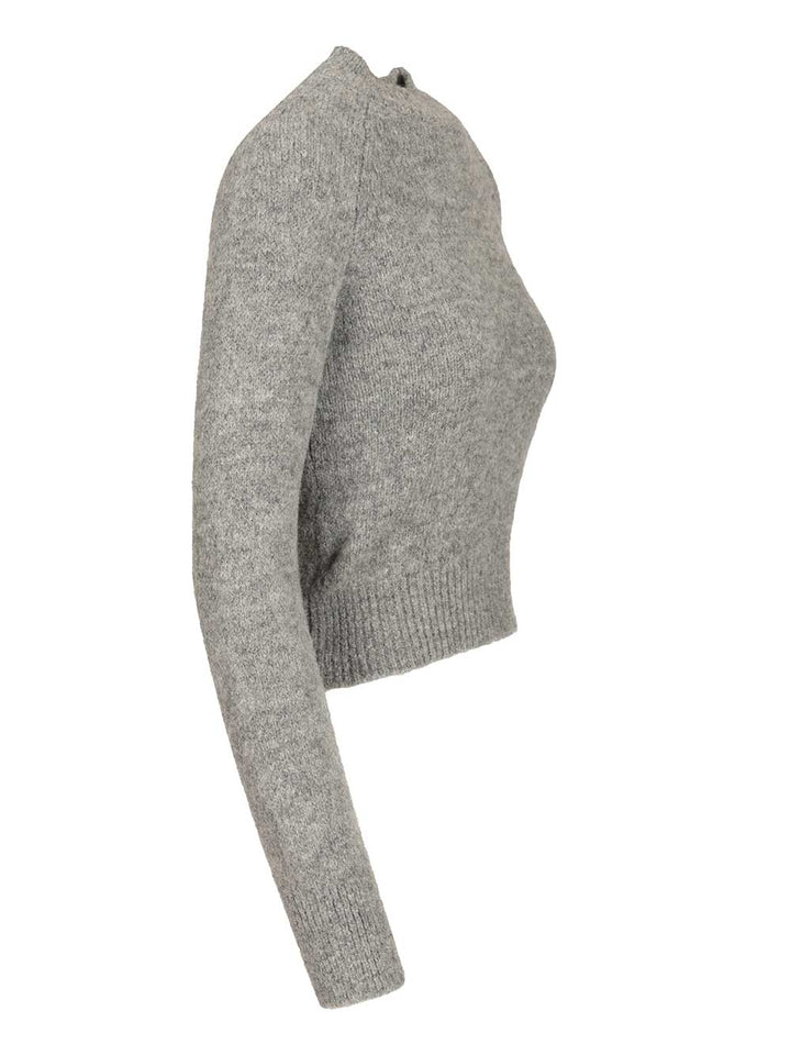 Dries Van Noten Fitted Sweater Knitwear - Grey | 80498dbdd5908a4fb0efc063ecd852e8538c2dd7