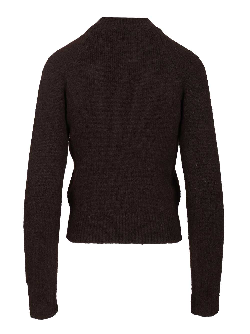 Dries Van Noten Fitted Sweater Knitwear - Brown | 9f0ee4bebc281946829d5cd0fd93f7f4e75c2567