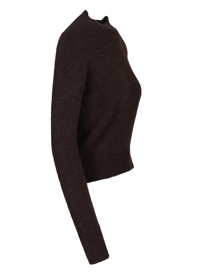 Dries Van Noten Fitted Sweater Knitwear - Brown | 9d70c09b47568e49426437e07908f3ccfb7e8513