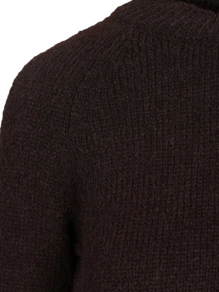 Dries Van Noten Fitted Sweater Knitwear - Brown | 12c5ced4ae739ff1d22f13291665aeeeae16d288