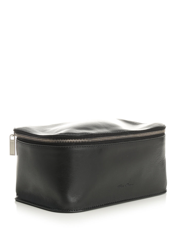 Rick Owens Medium Leather Beauty Case Small leather goods - Black | 6853f8b9cf7b04ebfb314e9ae654ee37a1f6f09f