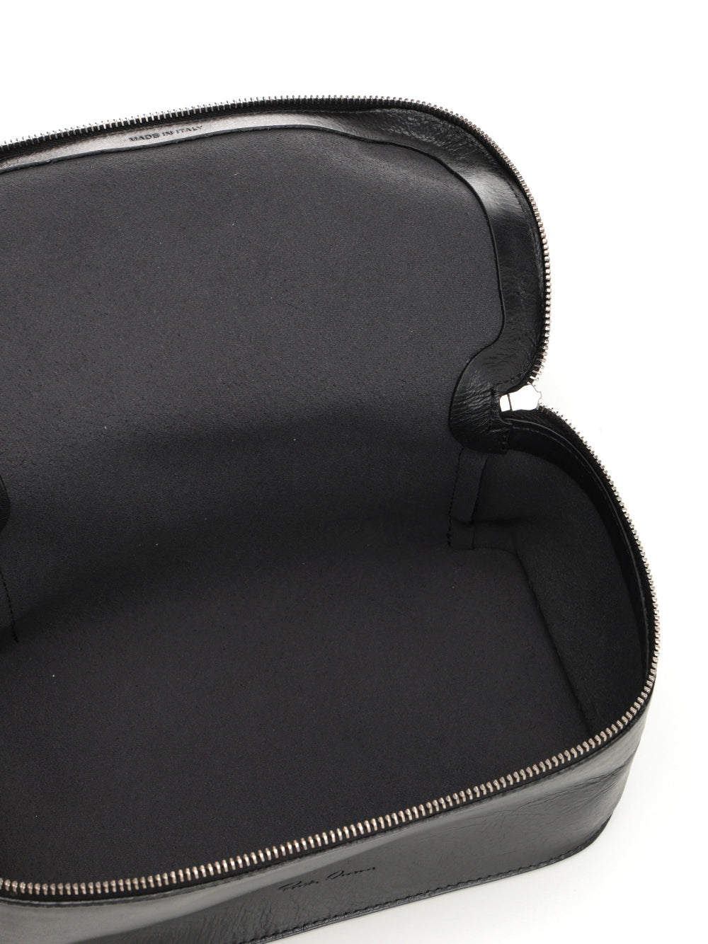 Rick Owens Medium Leather Beauty Case Small leather goods - Black | fc4a54d026687957643faceec422b6c8b24d6a52