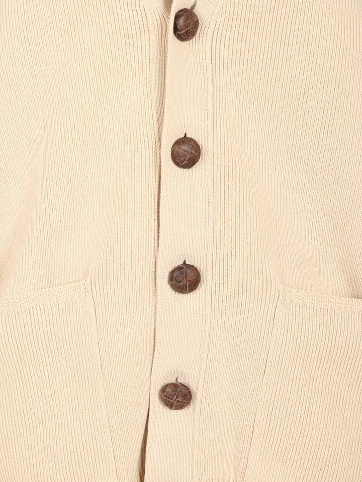 Golden Goose Deluxe Brand Organic Cotton Cardigan Knitwear - Beige | 1a136cc24cd2a40dccab4ab4d50dd2b77dcf9093