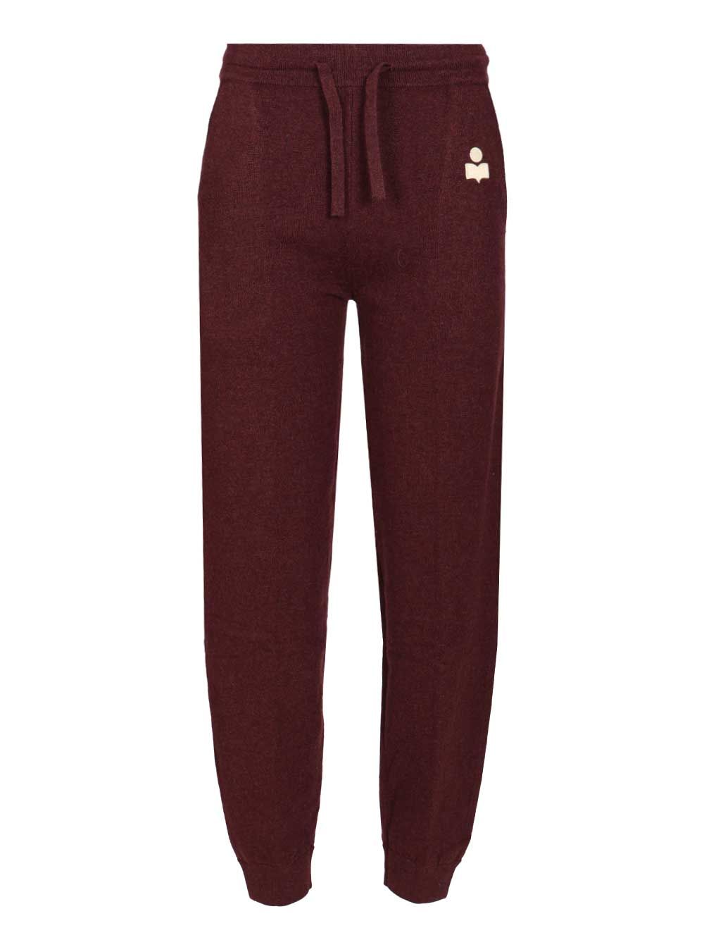 Marant Etoile Kira Trousers - Bordeaux | 233838a3c29446f6ca94d4f76660745e9c3ec5b8