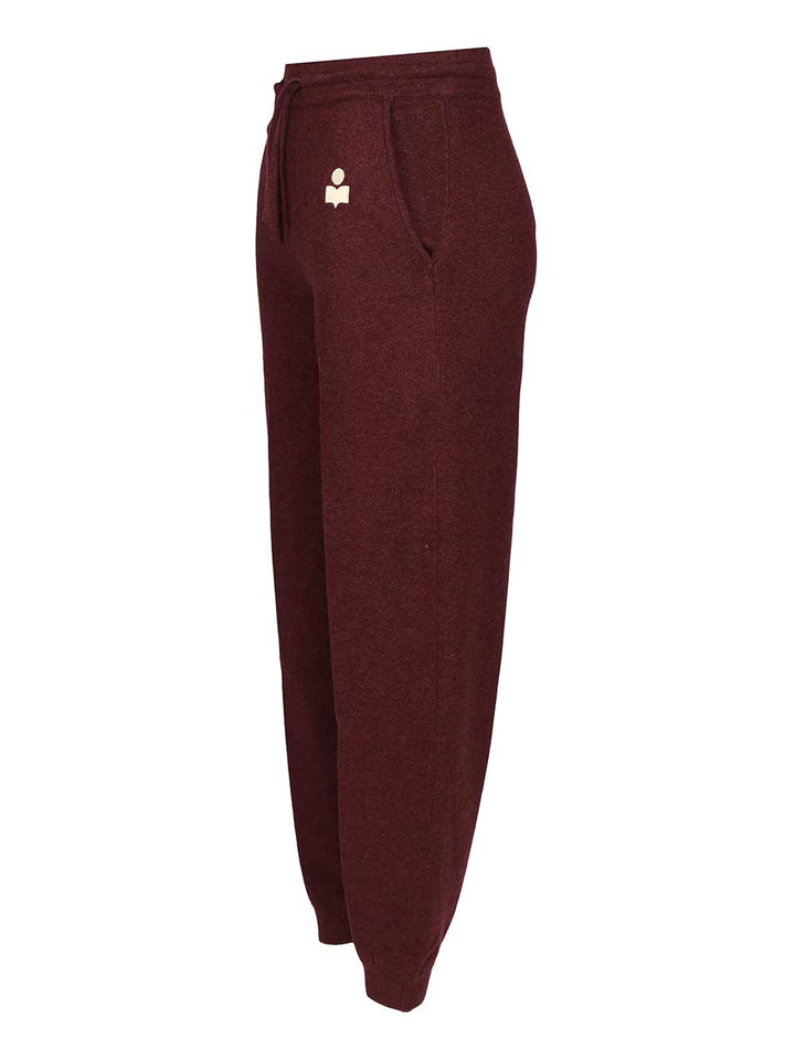 Marant Etoile Kira Trousers - Bordeaux | 23f41c431db955ae6551cd9b397900f8e741ba1a