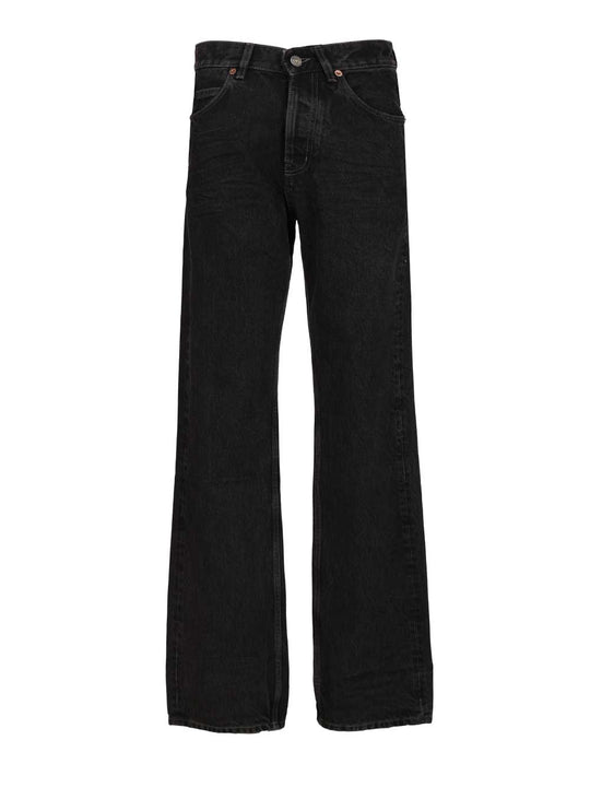 V-Neck Jeans Black
