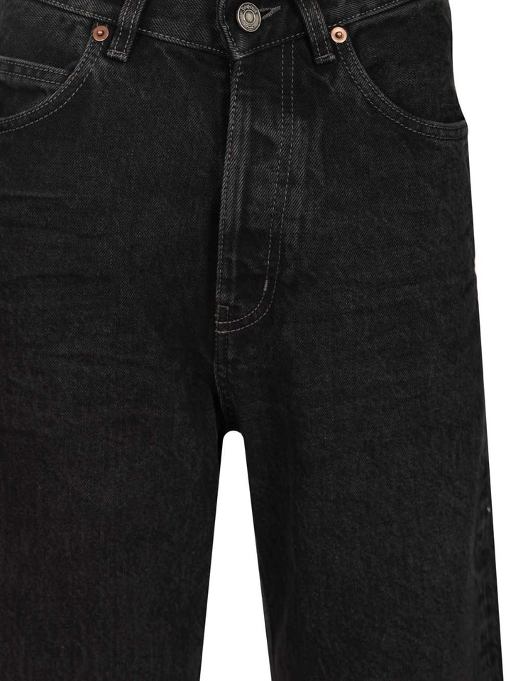 Saint Laurent V-Neck Jeans - Black | 365551b27e42c6e44018125936ab29a301cec1ef