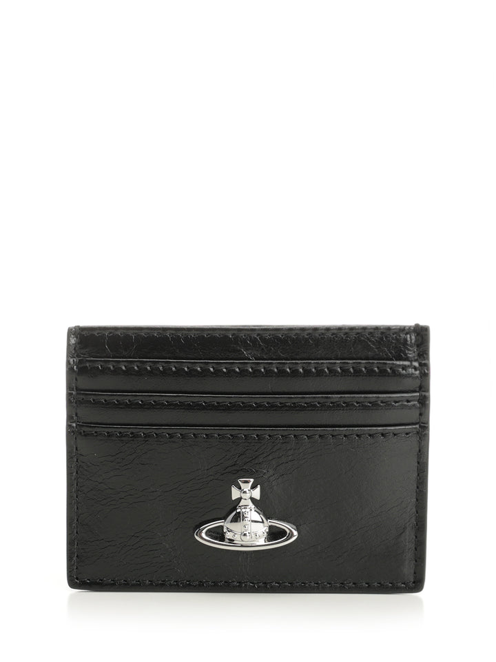 Vivienne Westwood Leather Card Holder Small leather goods - Black | 113e69563616959d3be12e49ee1326807c9d152d