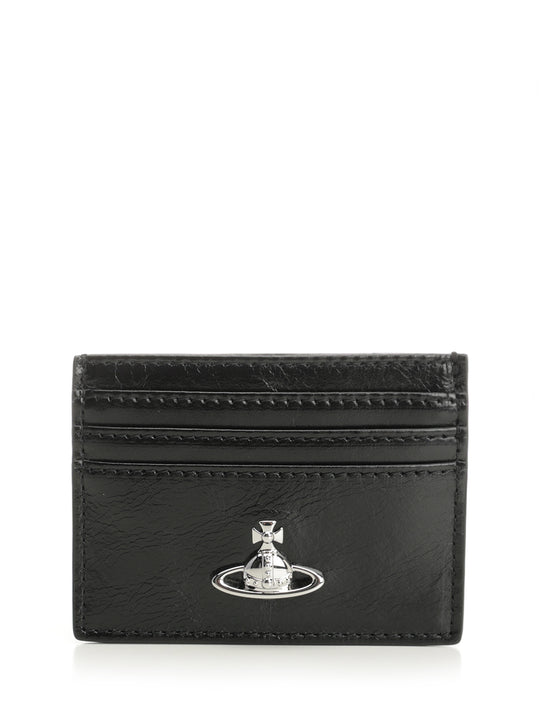 Leather Card Holder Small Leather Goods Black