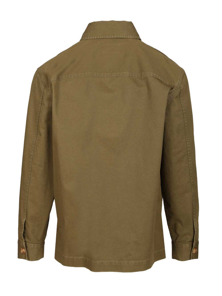 Saint Laurent Cassandre Overshirt Jackets - Green | aec75a563fef4e24171909dc9da7c141991290ca