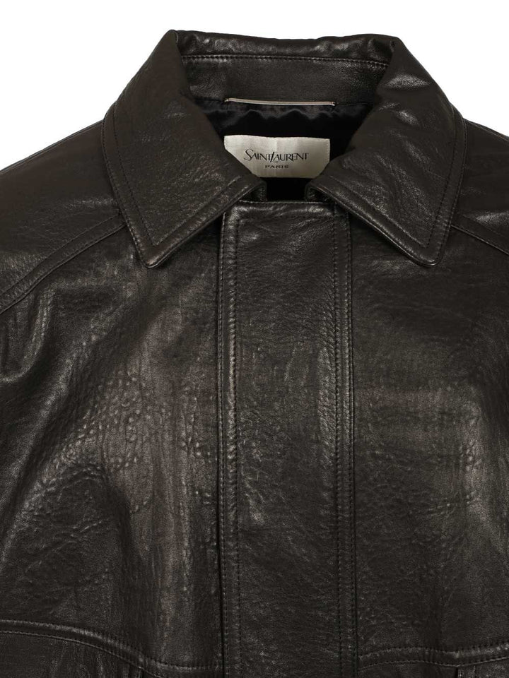 Saint Laurent Puffer Bomber Jacket Jackets - Black | 17f0e27a15471ad9fd1061d842039e620873276b
