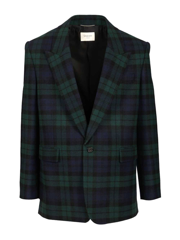 Saint Laurent Tartan Jacket Jackets - Multicolor | bb48f4cc64c976991c3cd54138c3a7a857d26726