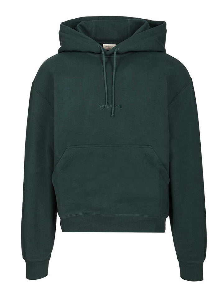 Saint Laurent Saint Laurent Hoodie Sweatshirts - Green | 7b416cdc878fcf6c8f4ec08adeb72dae979544a5