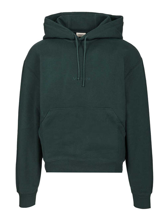 Saint Laurent Hoodie Sweatshirts Green