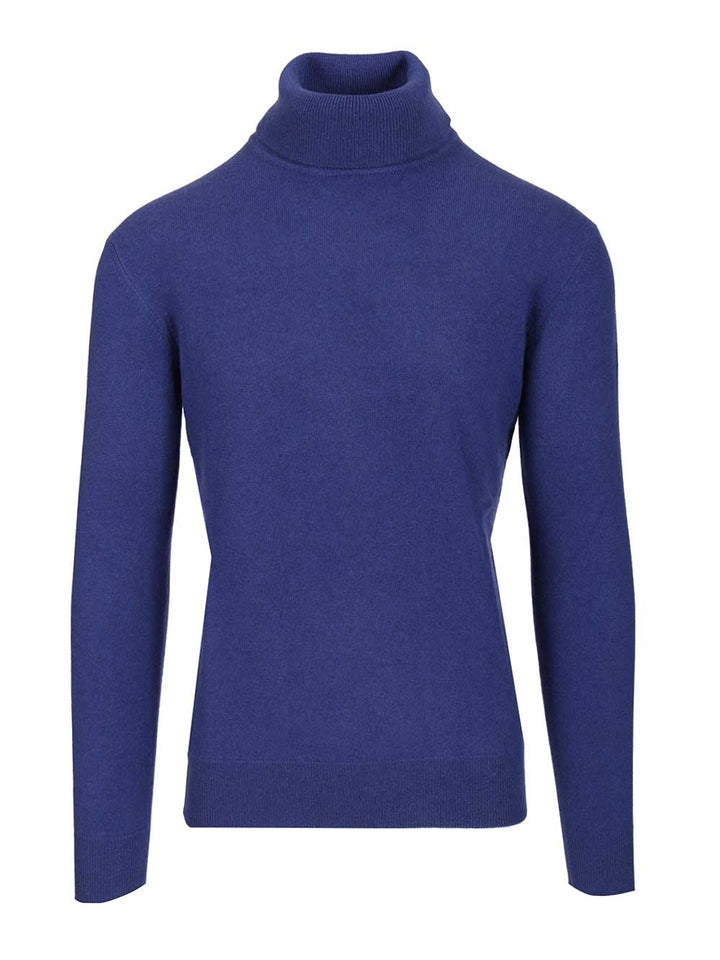 Saint Laurent Cashmere Turtleneck Knitwear - Blue | a0ca1f984a3dbdc257b3aaf96daf169aeb6059ad