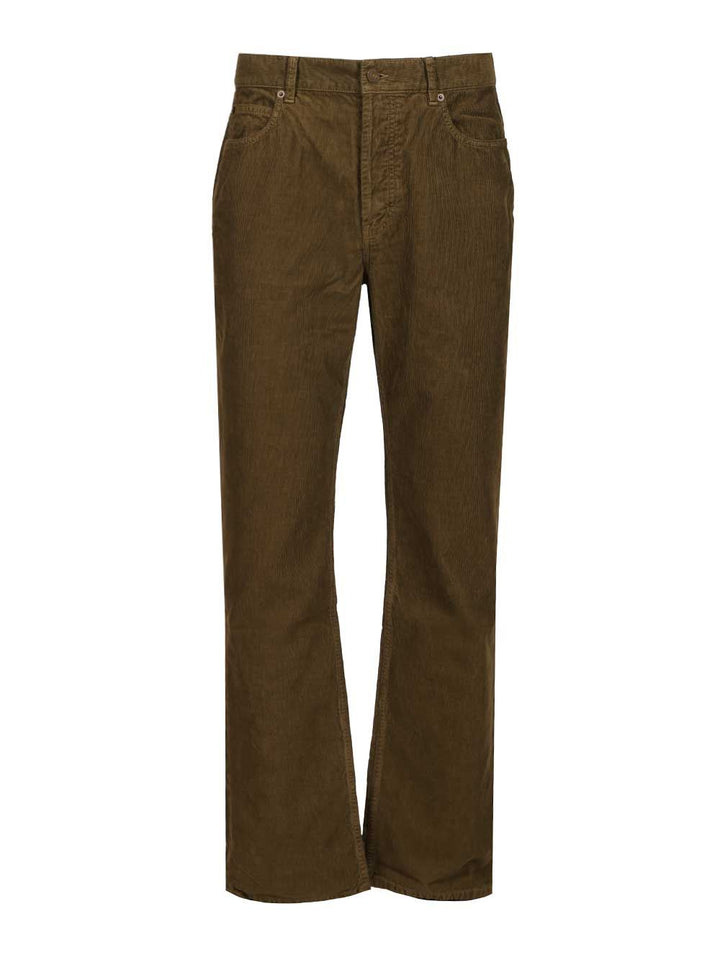 Saint Laurent Corduroy Trousers Jeans - Green | 540ba7585af4380370e3f19fcc10ac43772a840f