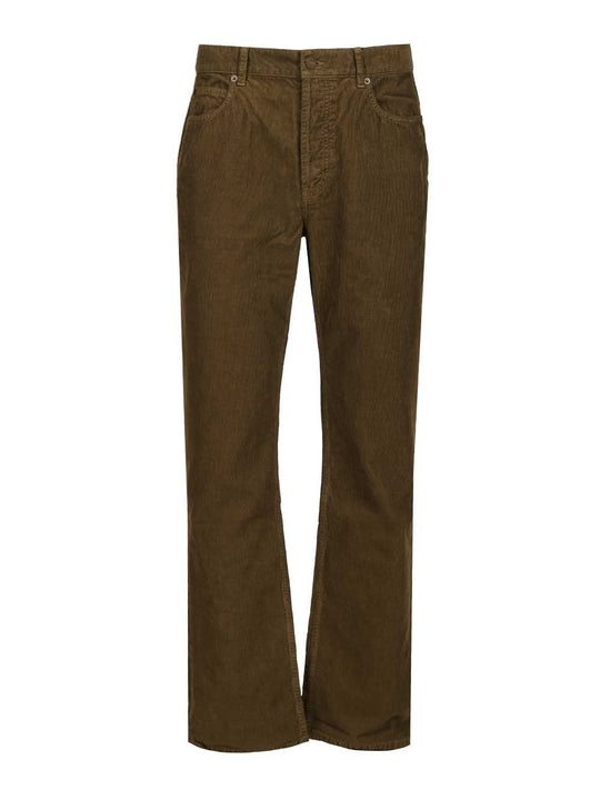 Corduroy Trousers Jeans Green