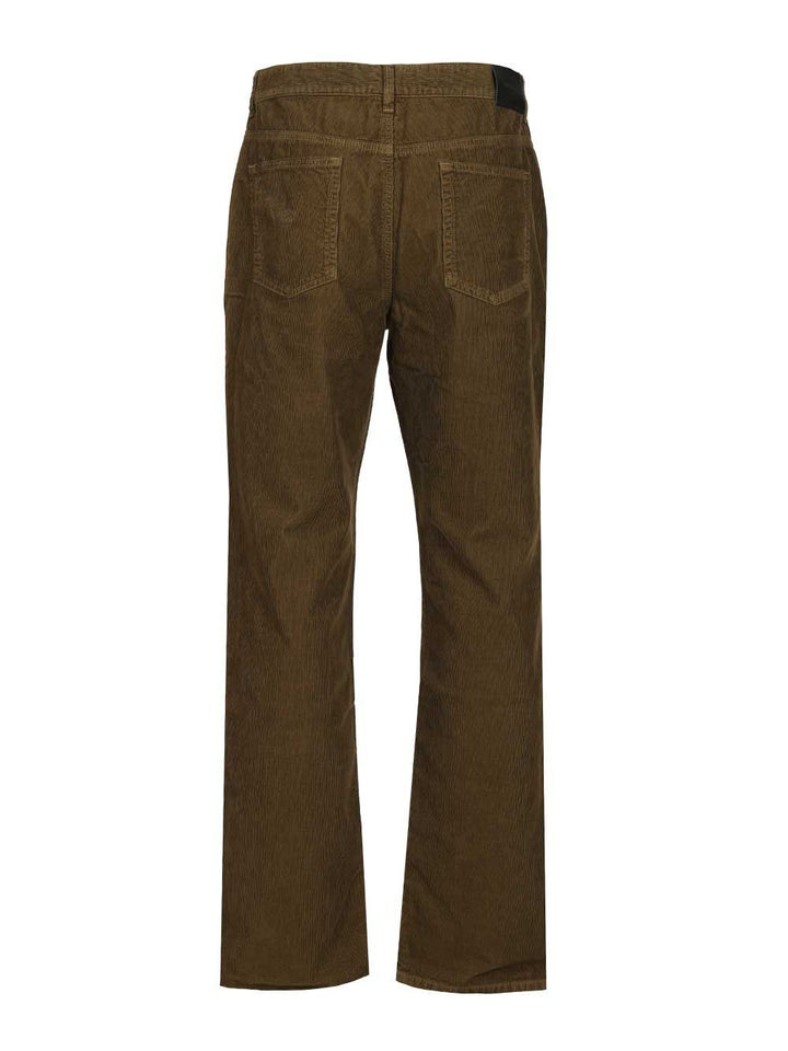 Saint Laurent Corduroy Trousers Jeans - Green | eae69492c599a2681b4d2dbd603110c5390d1109