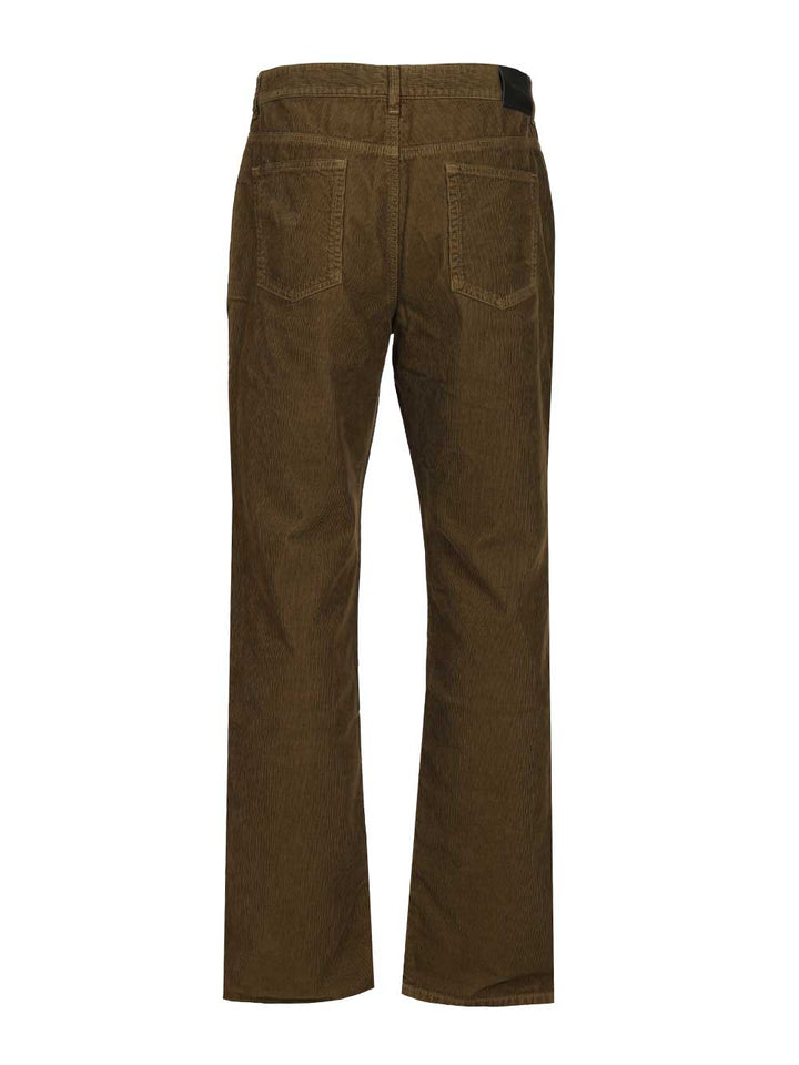 Saint Laurent Corduroy Trousers Jeans - Green | e50591b0b6b1e71e271fe064b9fcef7d96539014