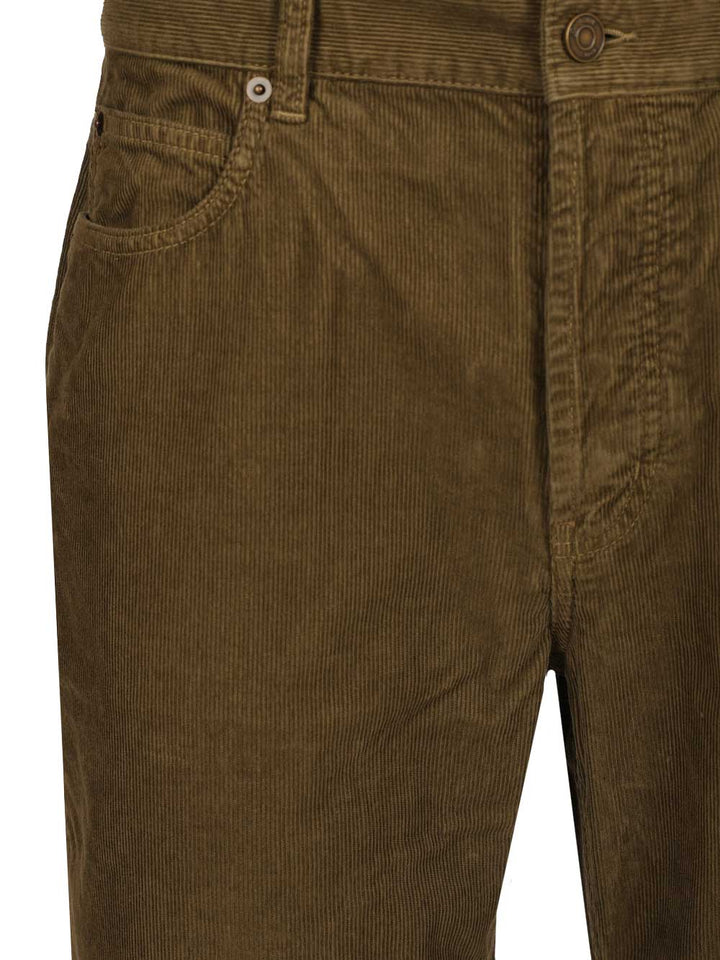 Saint Laurent Corduroy Trousers Jeans - Green | 24d8a466926e1547602689eab8c268a5d3a9439f