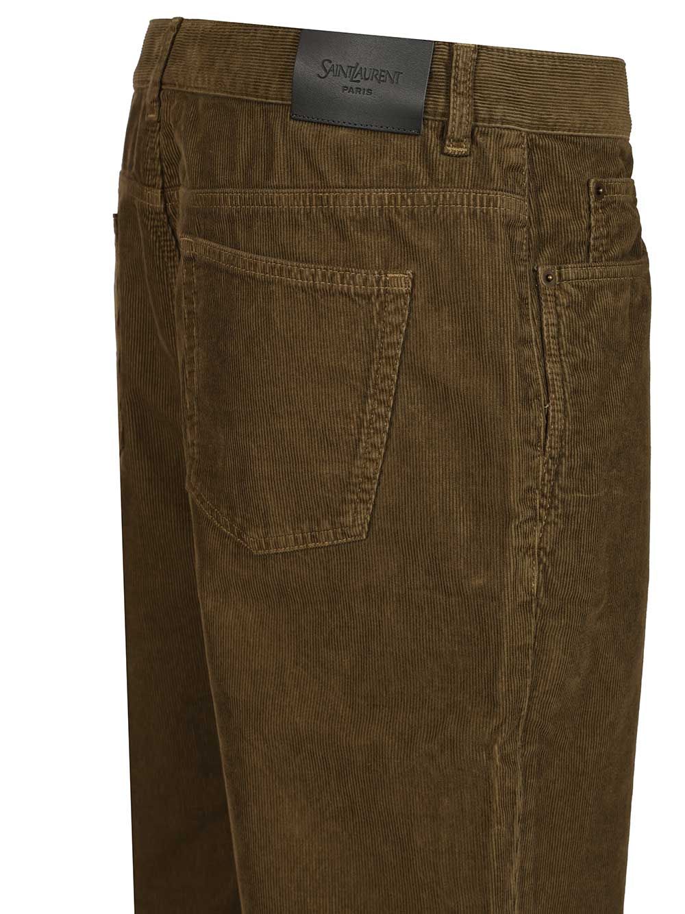 Saint Laurent Corduroy Trousers Jeans - Green | 39c5c6c48e146401e38c85d83ed07ce1fd8a2aeb