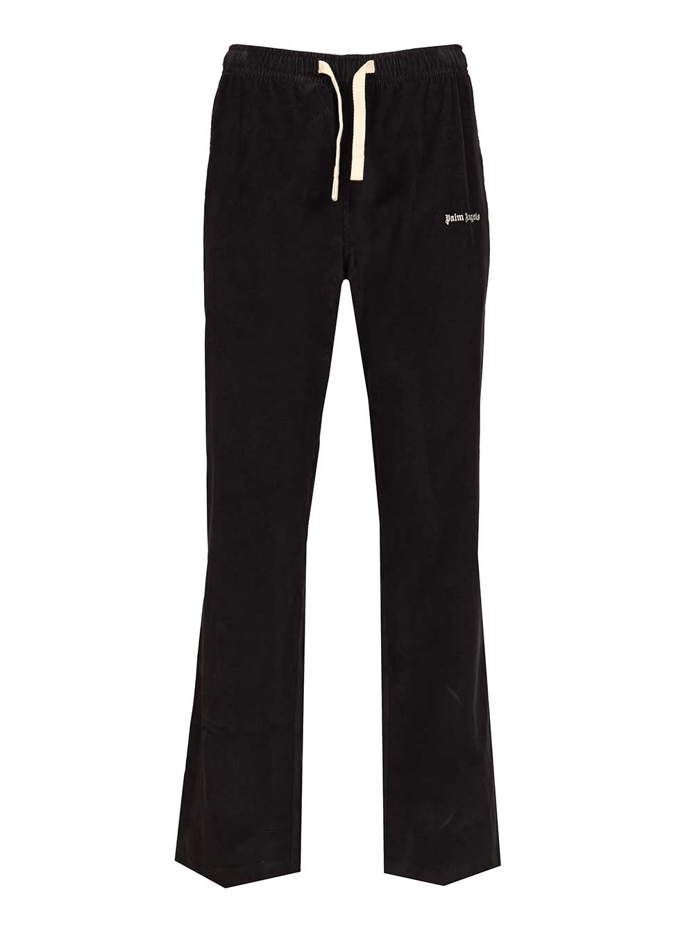 Palm Angels Cotton Trousers - Black | ad420a9f67a710a8610100d2c7555bc11af096c1