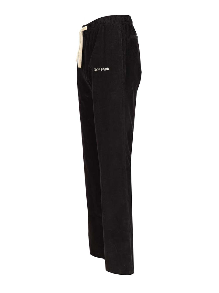 Palm Angels Cotton Trousers - Black | d1e175fef6de7d438a0c31c08b8c10257de5022f