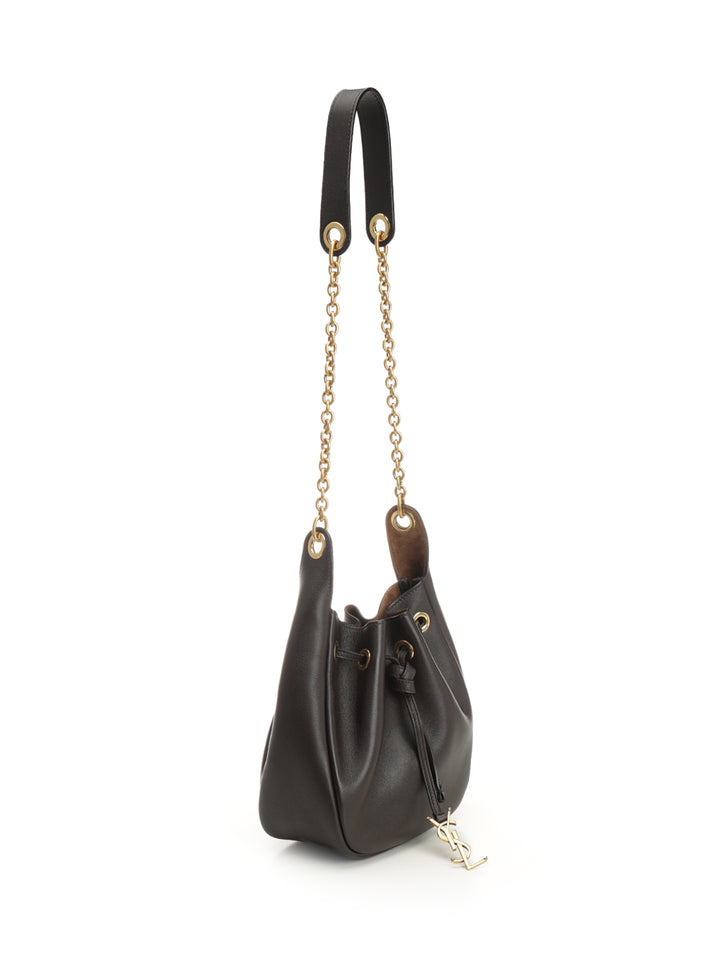Saint Laurent Leather Bucket Bag Crossbody Bags - Brown | 07522231d0195e0ee0e32515cfaa2bc2d317d93b