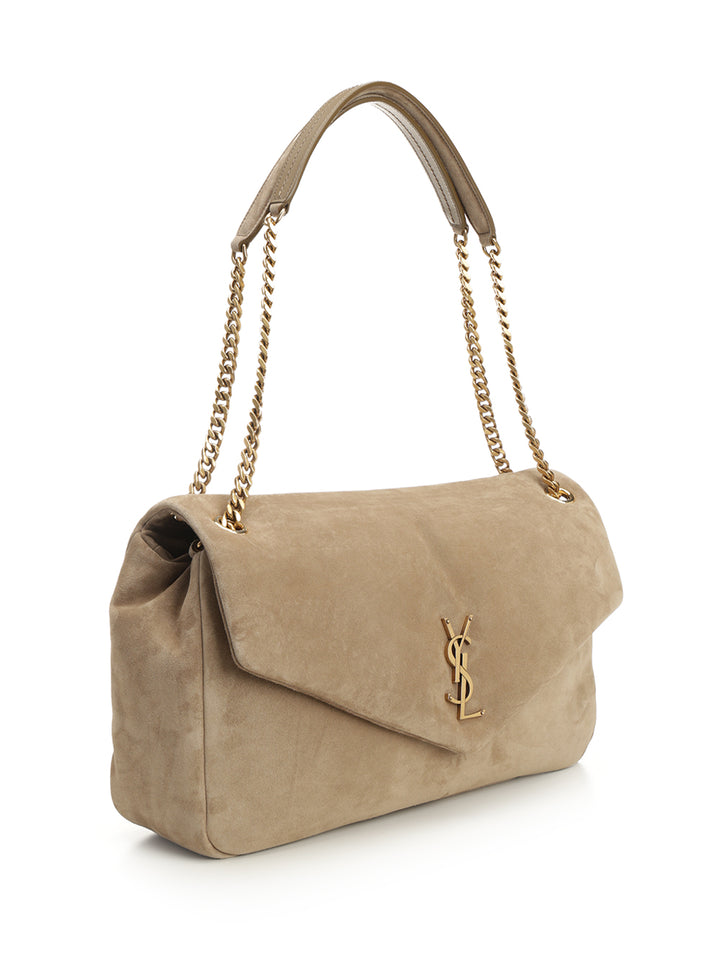 Saint Laurent Calypso Shoulder Bags - Beige | 4be3d29bf8b278305bde9c77b788105cef7a8d63