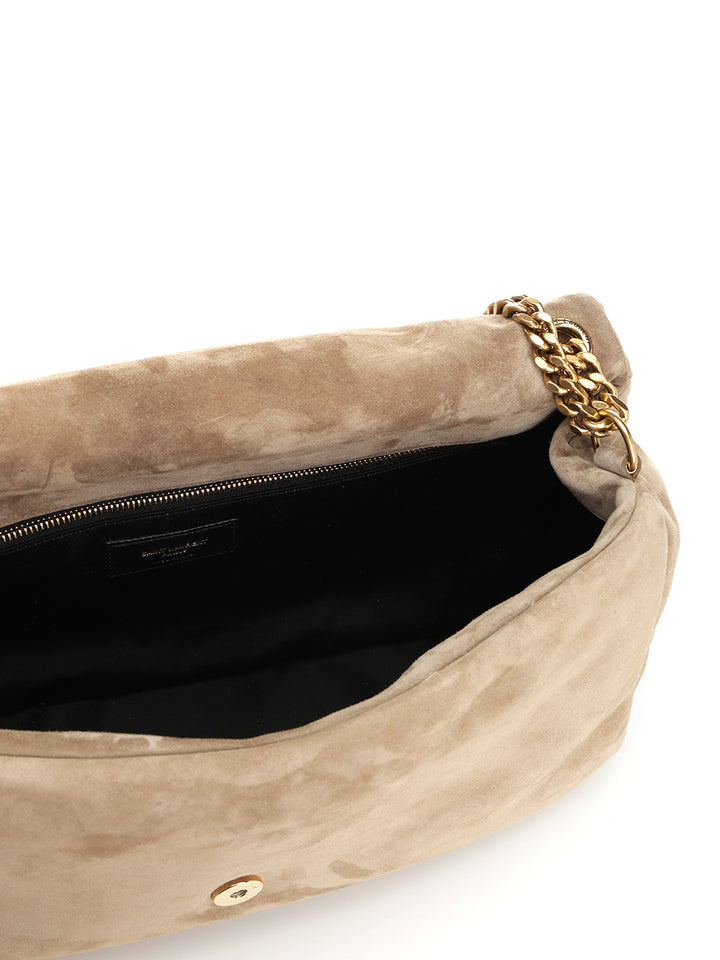 Saint Laurent Calypso Shoulder Bags - Beige | 6216ec4a58857e15d8256167e3102d57f8a54b83