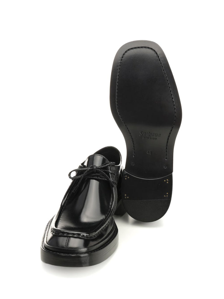 Saint Laurent Harvey Lace-Up Shoes - Black | 7c84c96b69f213a16e67fb75036cbb384a9b3076