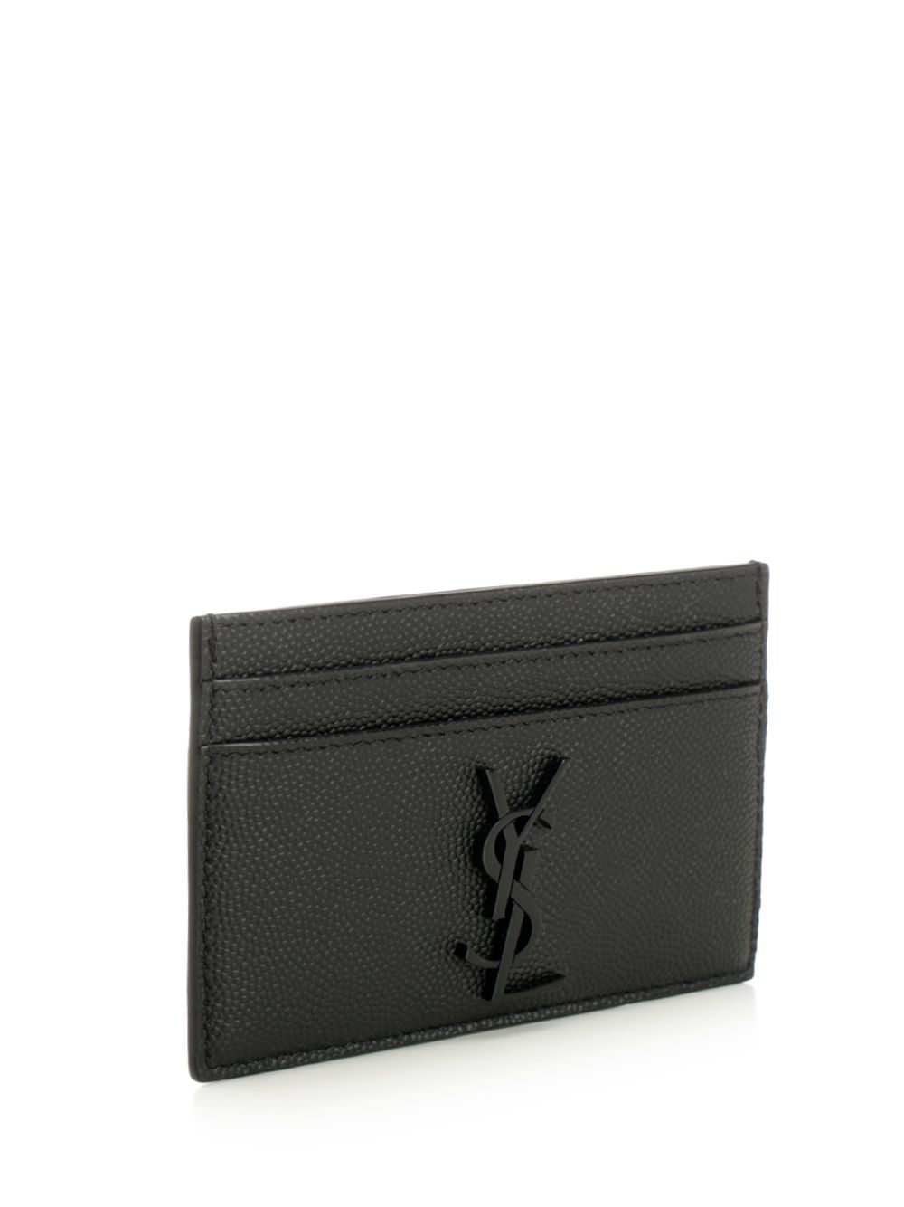 Saint Laurent Cassandre Card Holder Wallets - Black | e90dbabad3c6c8c93f96822c5592d0c36f863580