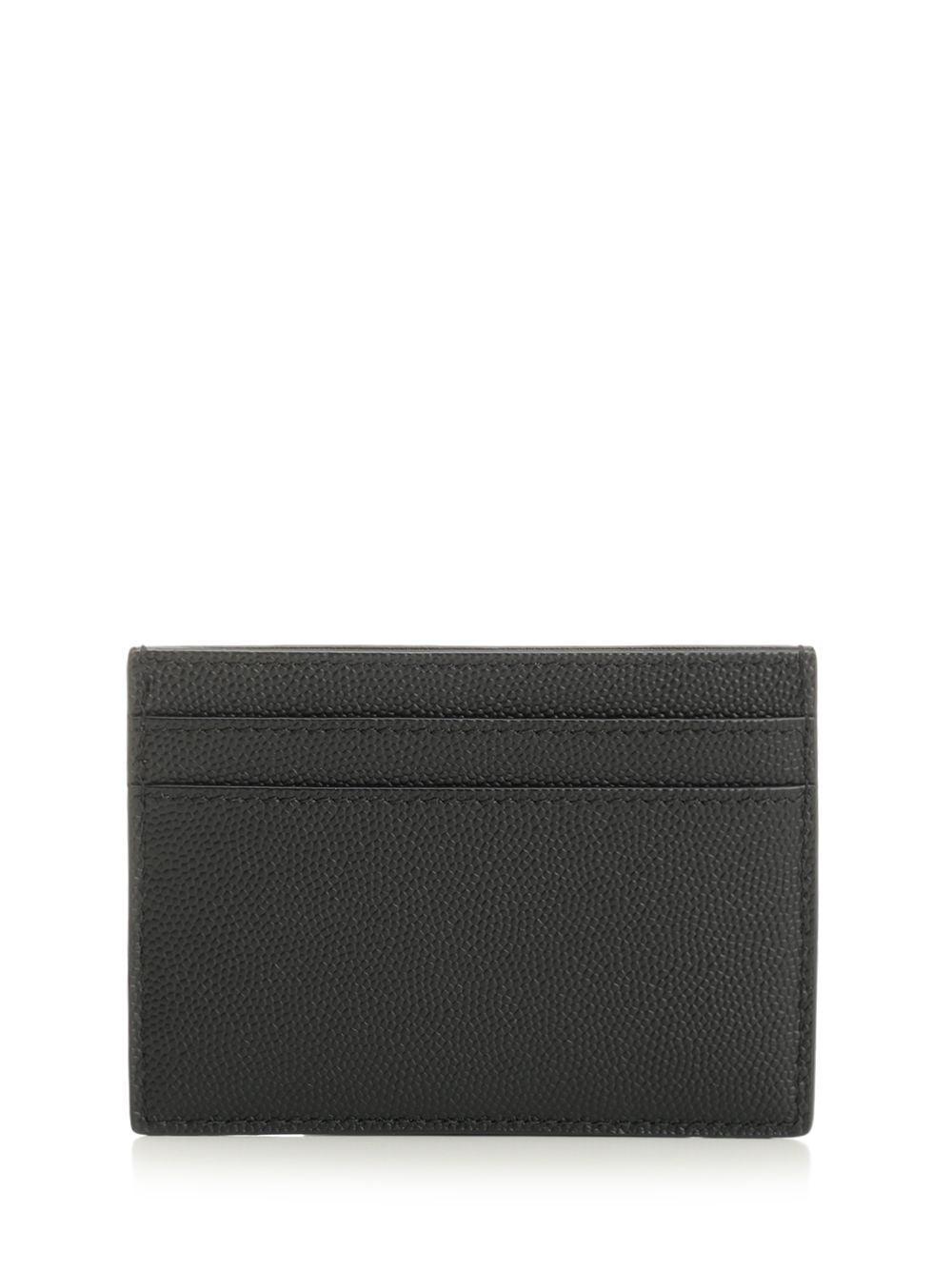 Saint Laurent Cassandre Card Holder Wallets - Black | 9ab528e595920b0cee25811afc6c36c99302bcea
