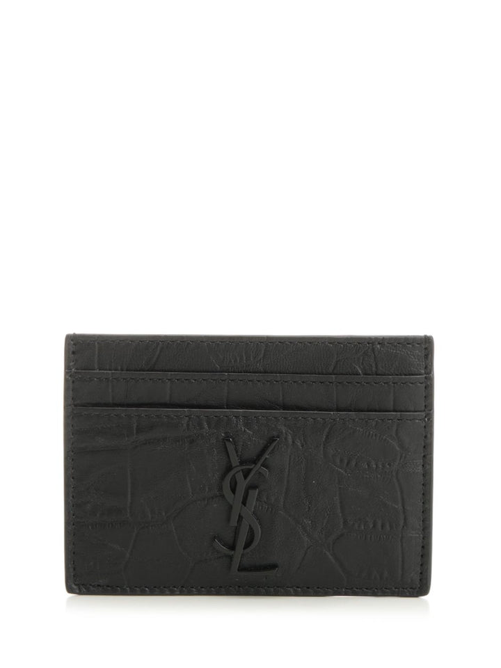 Saint Laurent Cassandre Wallets - Black | de2a3353bbddf48e1e9d86770bef80e0f4b72e21