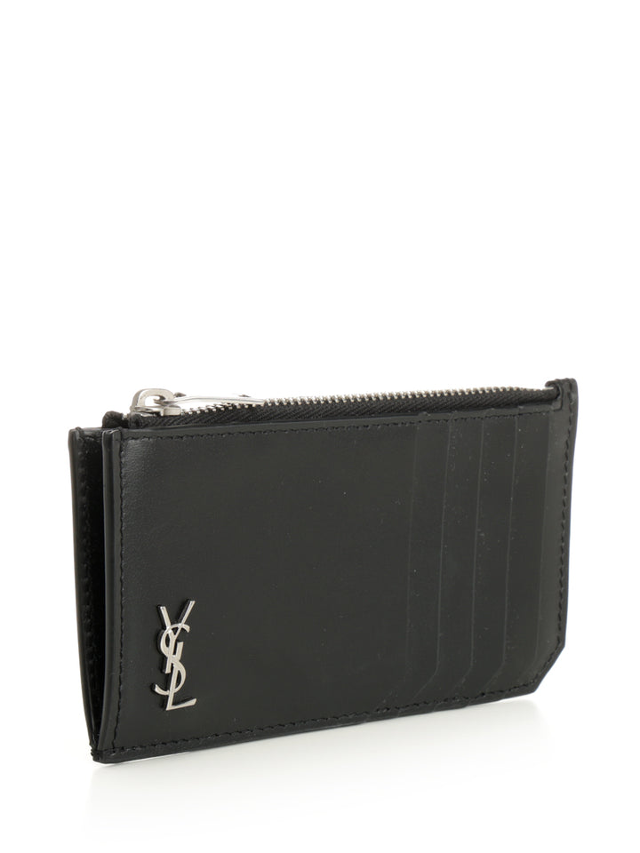 Saint Laurent Fragments Tiny Cassandre Wallets - Black | dfacbede5bd0330b3f7b8d40707e1b7402e8c80c