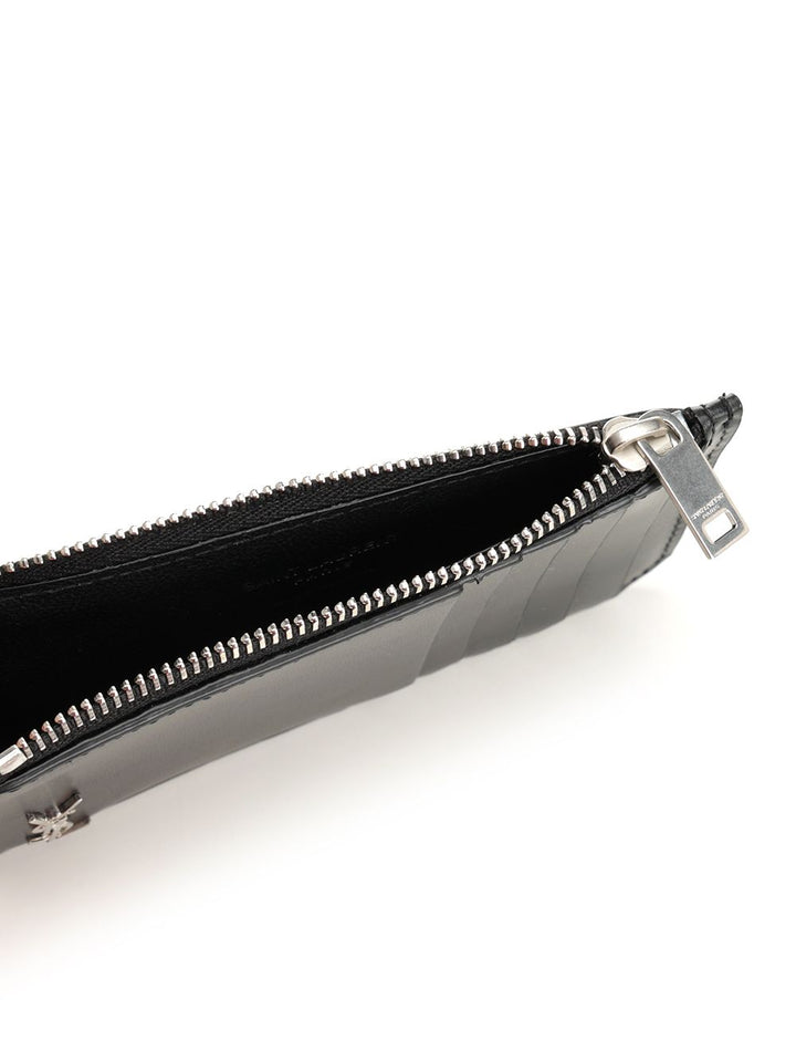 Saint Laurent Fragments Tiny Cassandre Wallets - Black | 73ca9a7d1ffe662a1be3cd1555f347ec78bbcebe