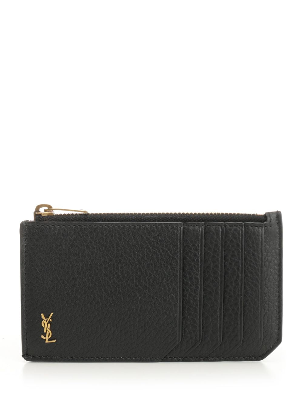 Saint Laurent Tiny Cassandre Fragments Wallets - Black | 33429387628173f8607cf243a595352d11f0d613