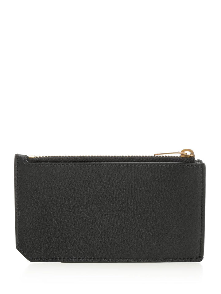 Saint Laurent Tiny Cassandre Fragments Wallets - Black | 878a6ec7a377895001212194837c3ea9c79585cd