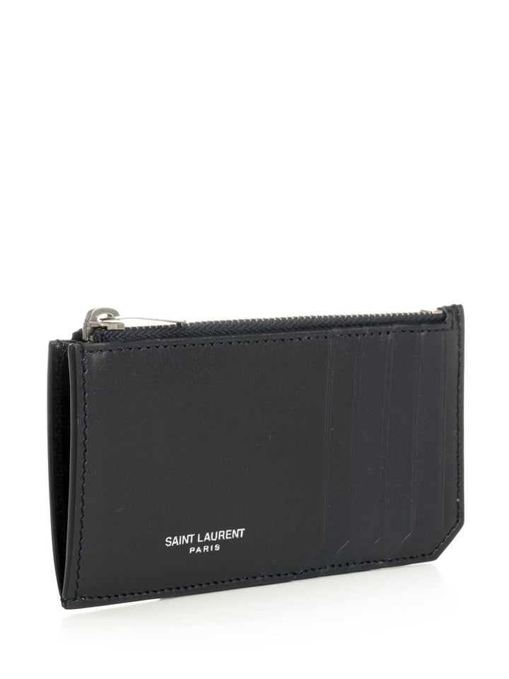 Saint Laurent Saint Laurent Paris Wallets - Blue | ff2eeb7eb082260cd7157b7362e8587ad9c5261e