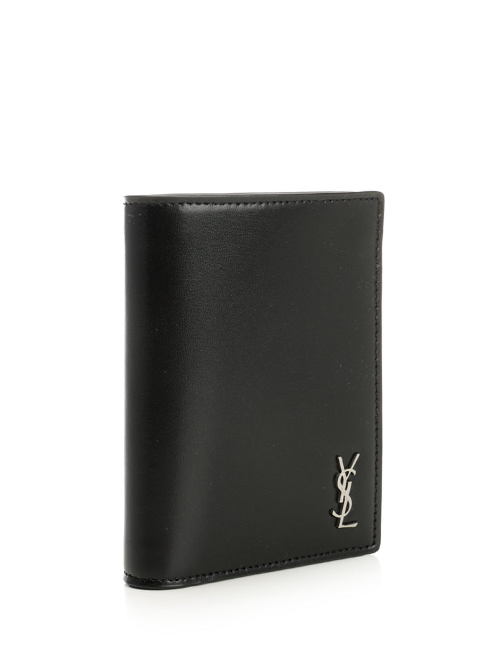 Saint Laurent Tiny Cassandre Wallets - Black | 0469e6a2482a3e2685b24bbd286999ca399d93b1