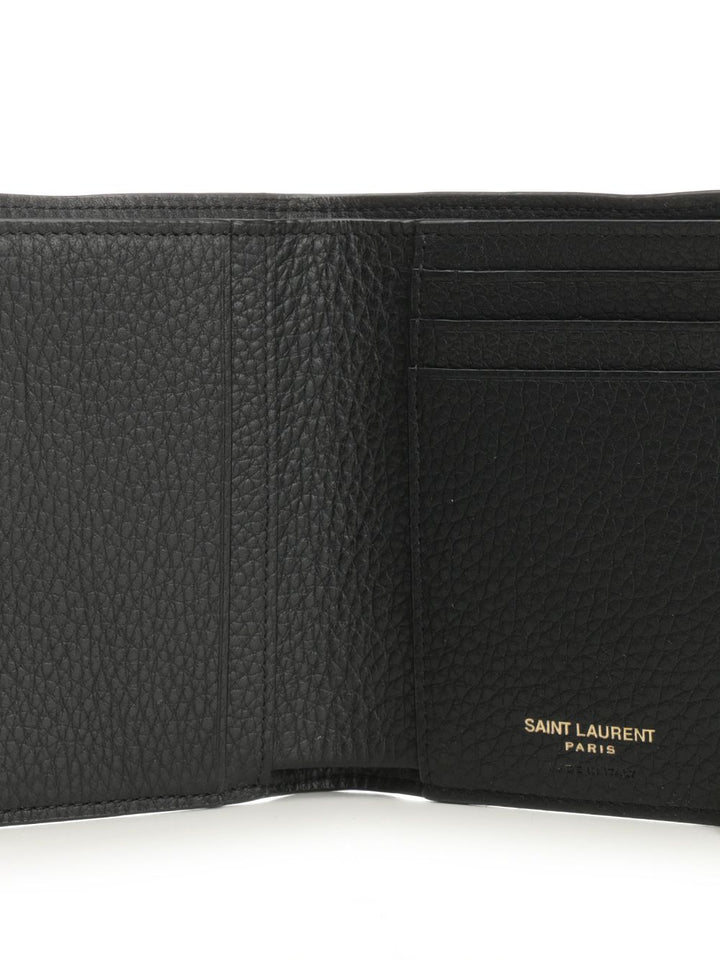 Saint Laurent Tiny Cassandre Wallets - Black | f0898694144c1cb3748a8e0fbf88a942cc6c78af