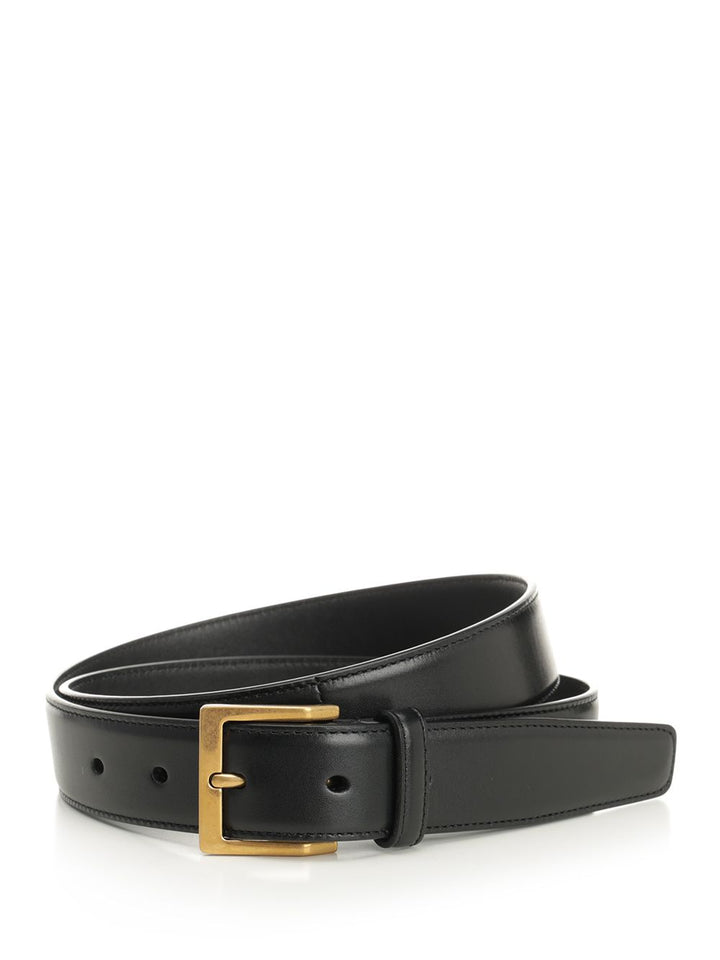 Saint Laurent Vadim Belts - Black | e25a67b5418f34dc328331010d4a639a048a57a3
