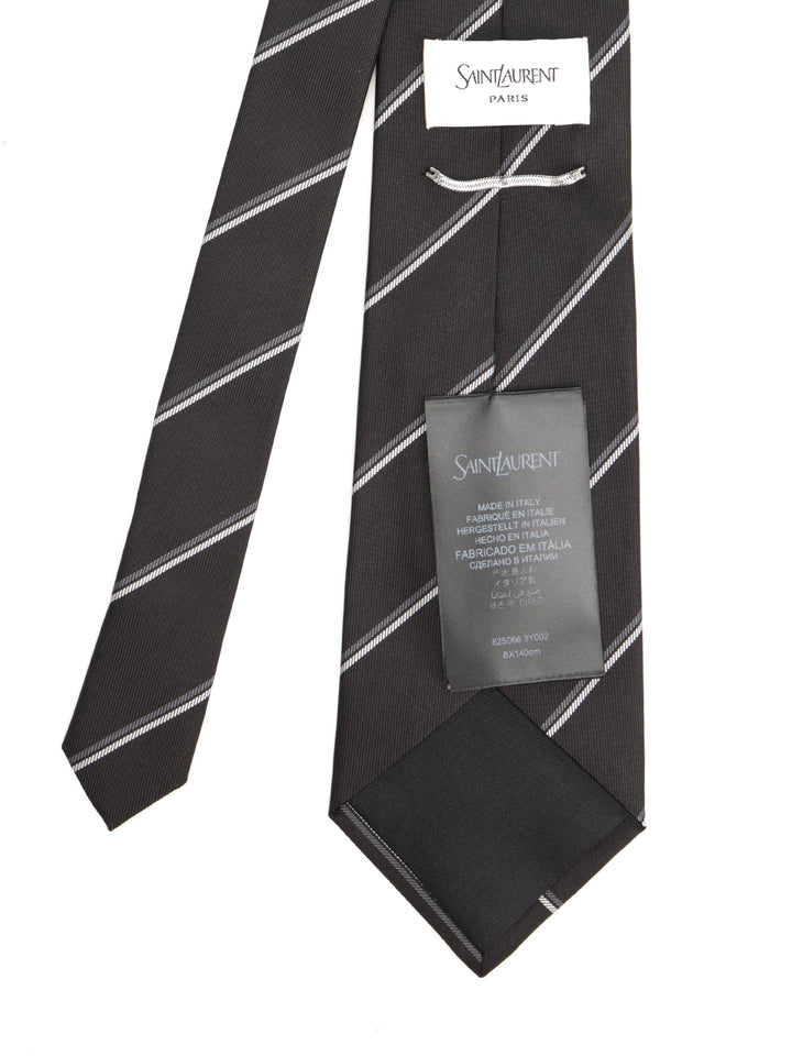 Saint Laurent Wide Tie Ties And Bow Ties - Black | 3b59b6a776fd725c20d96251e090a3c7e91008bc