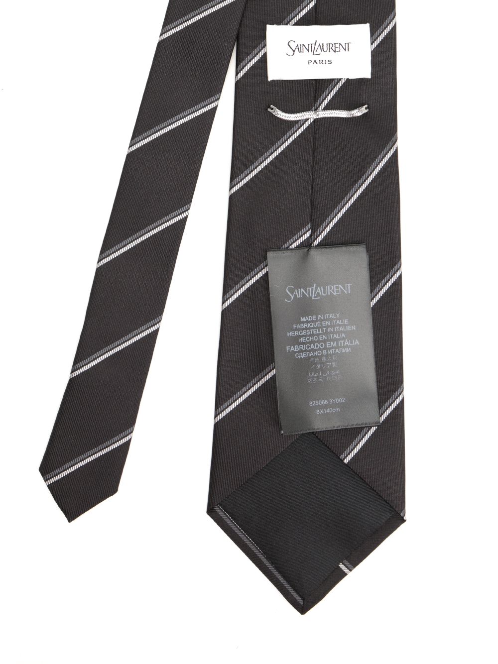 Saint Laurent Wide Tie Ties And Bow Ties - Black | d6c38b894fb5d24fadb0429377f2498c6f511a9d