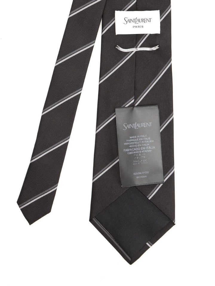 Saint Laurent Wide Tie Ties And Bow Ties - Black | d6c38b894fb5d24fadb0429377f2498c6f511a9d